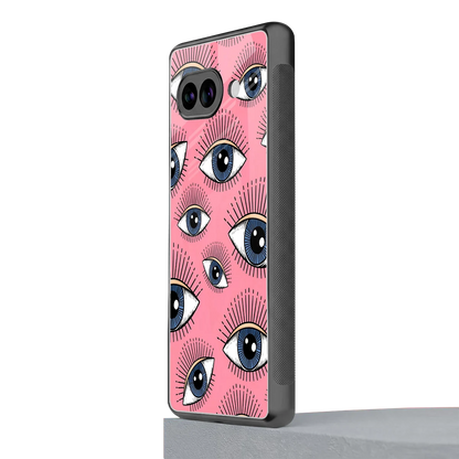 Watchful Soul google pixel 9a mobile cover | shockproof glass phone case