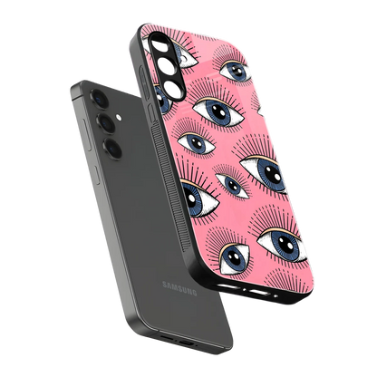 Watchful Soul sleek samsung galaxy m34 5g cover with tempered glass back and TPU edges