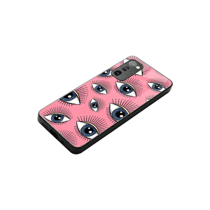 Watchful Soul stylish phone case for samsung galaxy s20 fe | glossy glass and slim fit