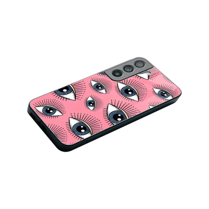 Watchful Soul stylish phone case for samsung galaxy s22 | glossy glass and slim fit