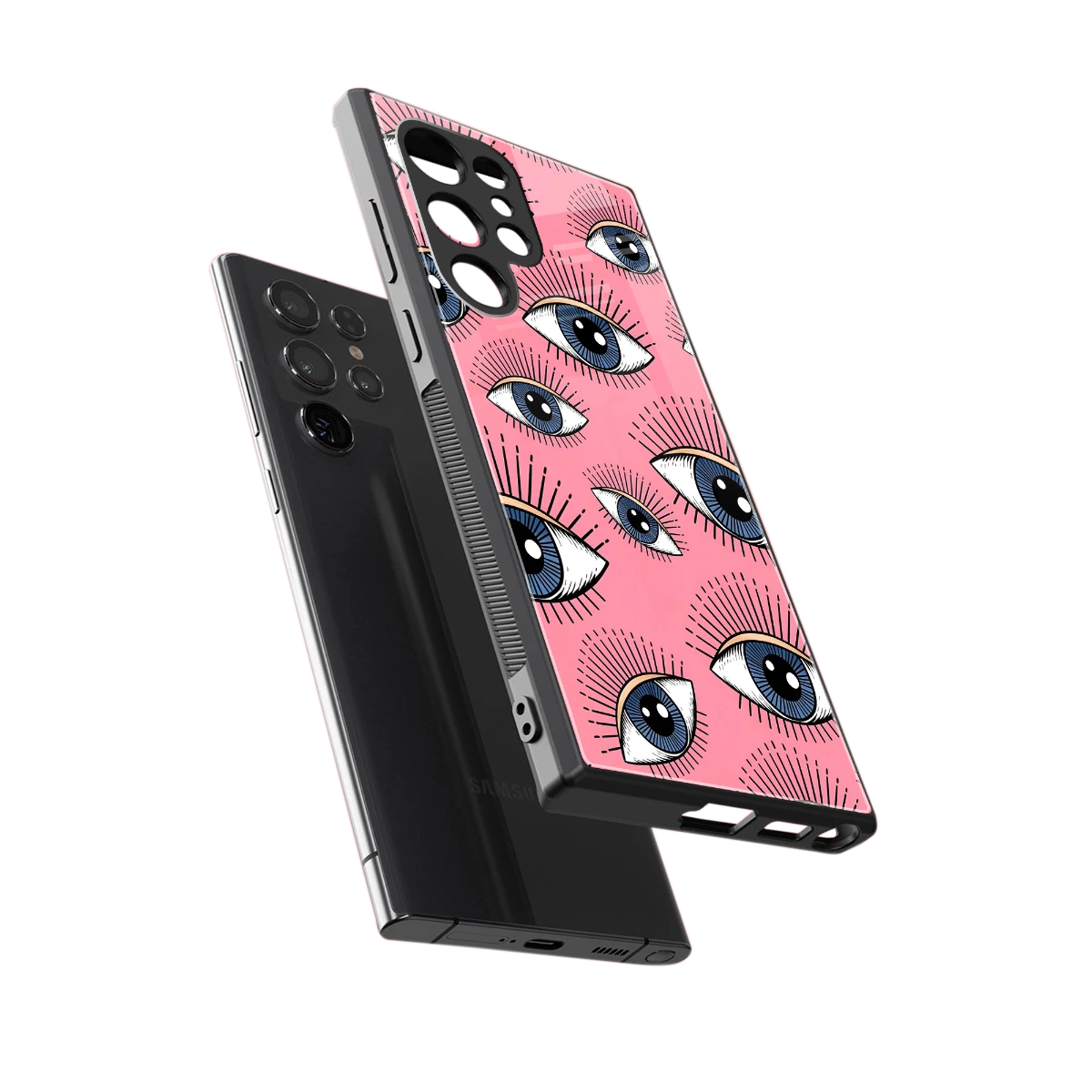 Watchful Soul sleek samsung galaxy s24 ultra cover with tempered glass back and TPU edges