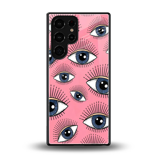 Watchful Soul back phone cover | glass case for samsung galaxy s25 ultra