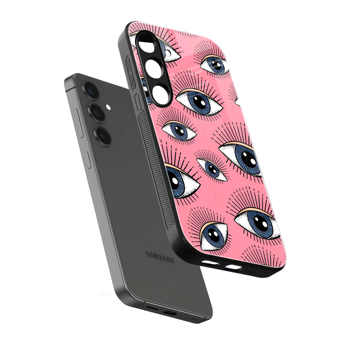Watchful Soul sleek samsung galaxy s24 cover with tempered glass back and TPU edges