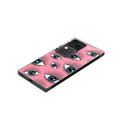 Watchful Soul stylish phone case for vivo v30 | glossy glass and slim fit