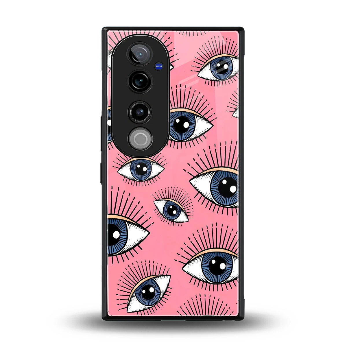 Watchful Soul back phone cover | glass case for vivo v40 pro