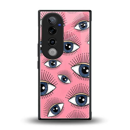 Watchful Soul back phone cover | glass case for vivo v40 pro