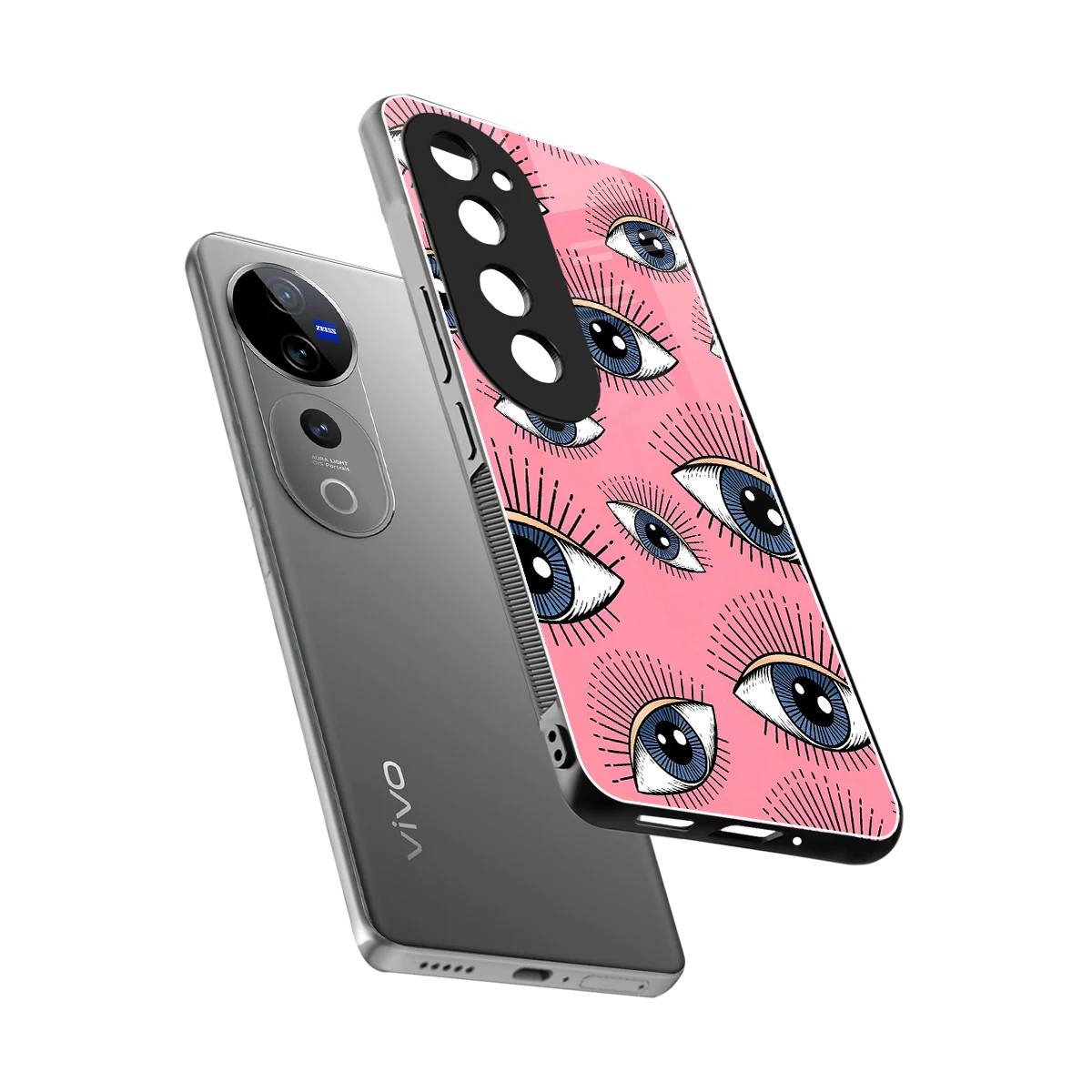 Watchful Soul sleek vivo v40 pro cover with tempered glass back and TPU edges