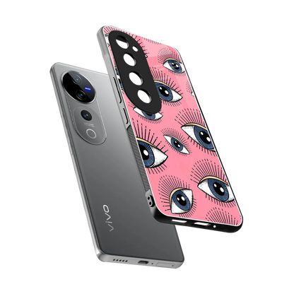 Watchful Soul sleek vivo v40 pro cover with tempered glass back and TPU edges