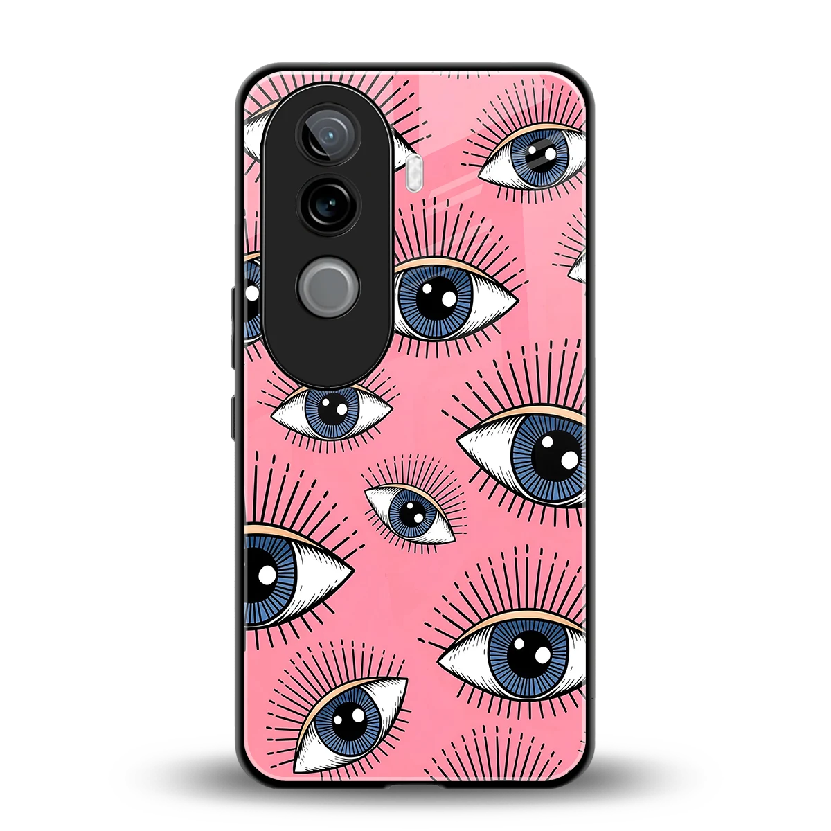 Watchful Soul back phone cover | glass case for vivo v40e