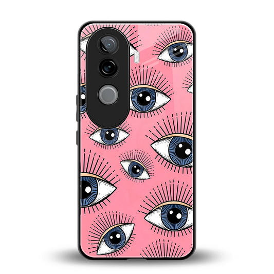 Watchful Soul back phone cover | glass case for vivo v40e