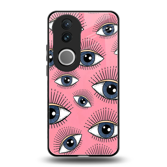 Watchful Soul back phone cover | glass case for vivo v50