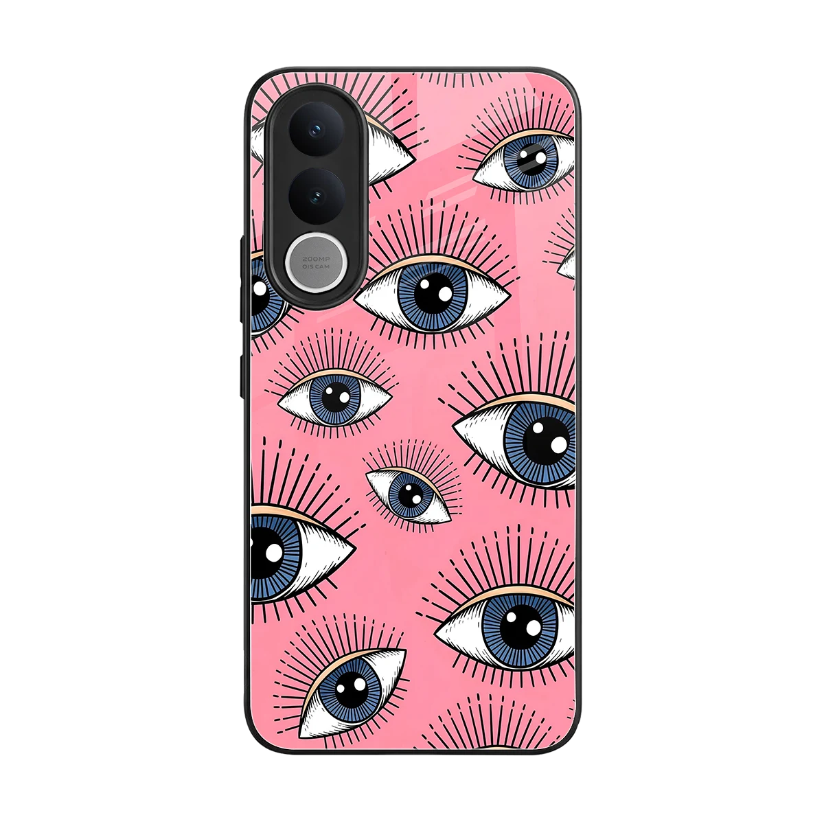 Watchful Soul back phone cover | glass case for vivo v70 fe