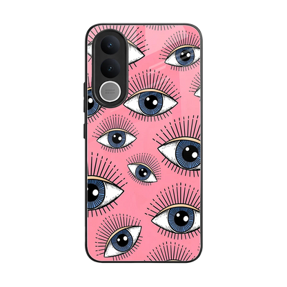Watchful Soul back phone cover | glass case for vivo v70 fe