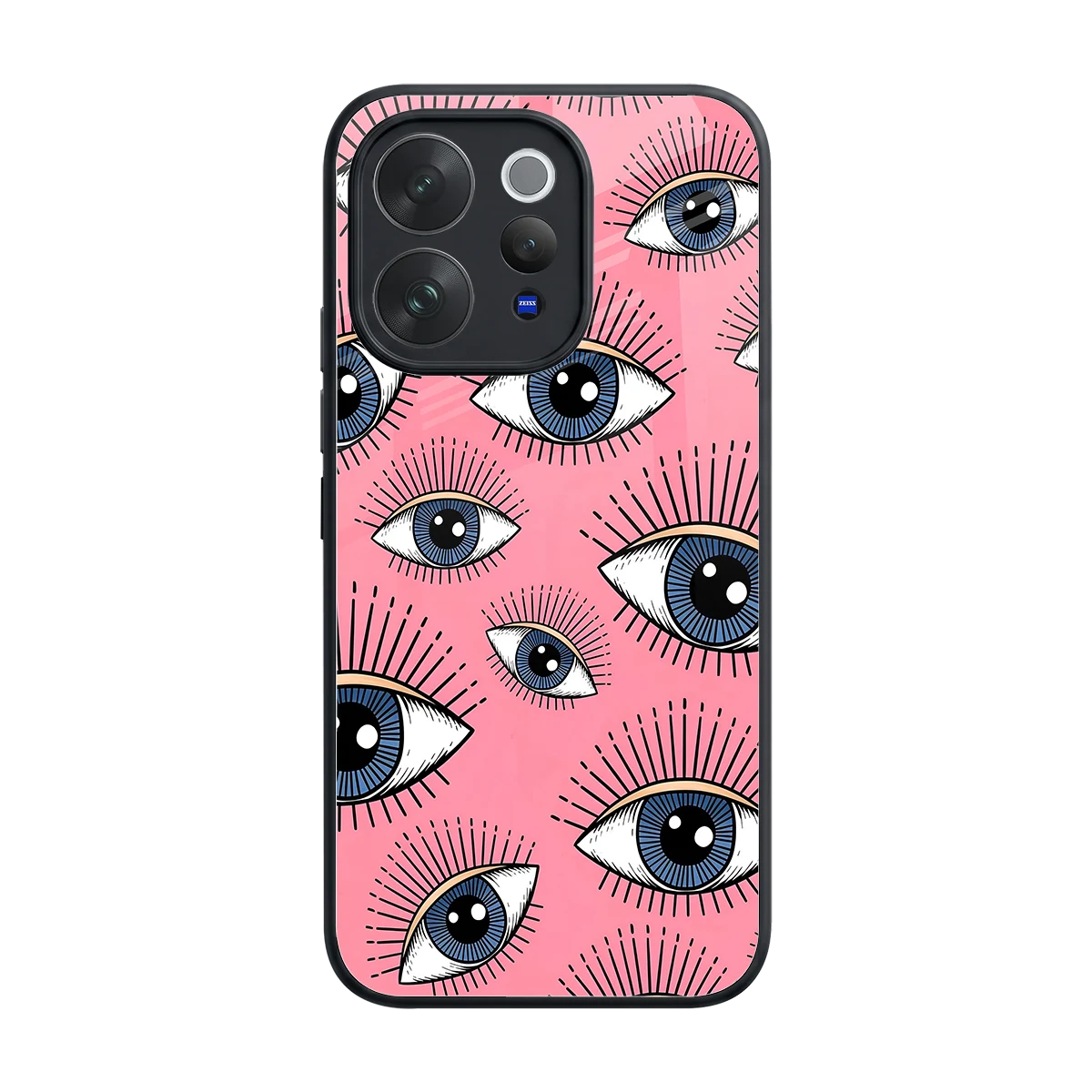 Watchful Soul back phone cover | glass case for vivo v70