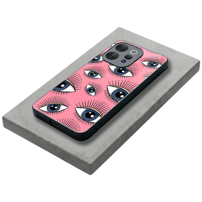Watchful Soul stylish phone case for vivo v70 | glossy glass and slim fit