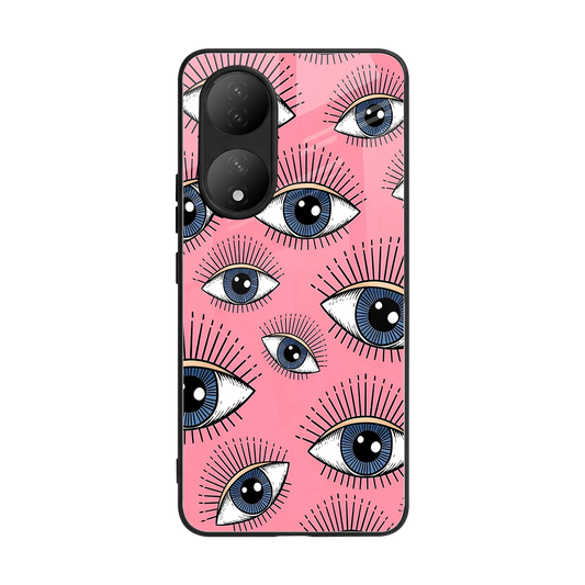 Watchful Soul back phone cover | glass case for Vivo-y100