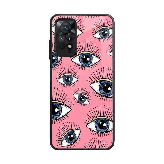 Watchful Soul back phone cover | glass case for redmi note 11 pro