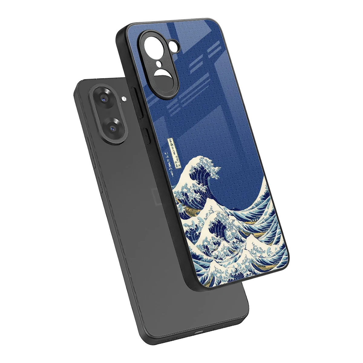 Waves sleek oneplus nord ce5 5g cover with tempered glass back and TPU edges