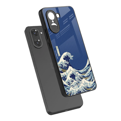 Waves sleek oneplus nord ce5 5g cover with tempered glass back and TPU edges