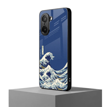 Waves oneplus nord ce5 5g mobile cover | shockproof glass phone case