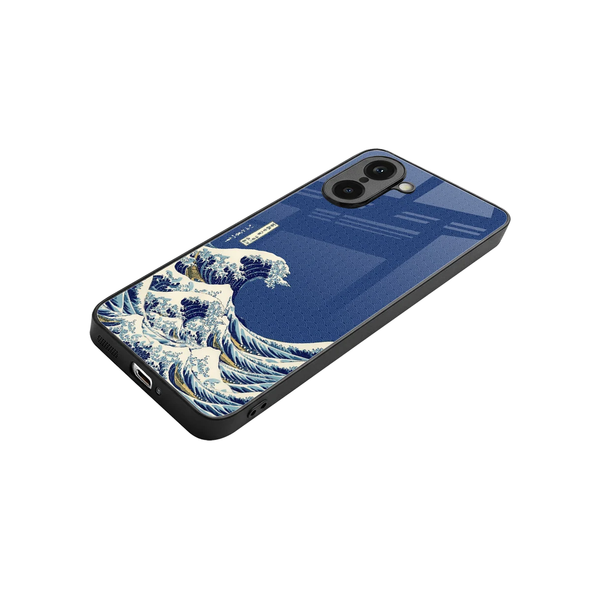 Waves stylish phone case for oneplus nord ce5 5g | glossy glass and slim fit