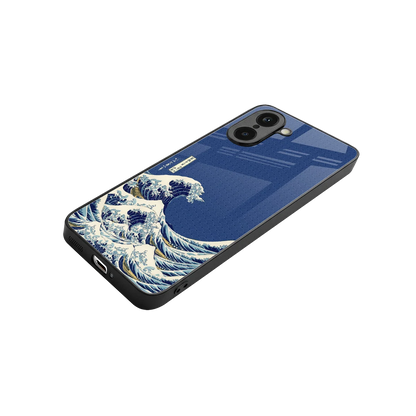 Waves stylish phone case for oneplus nord ce5 5g | glossy glass and slim fit