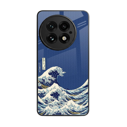 Waves back phone cover | glass case for oneplus 13