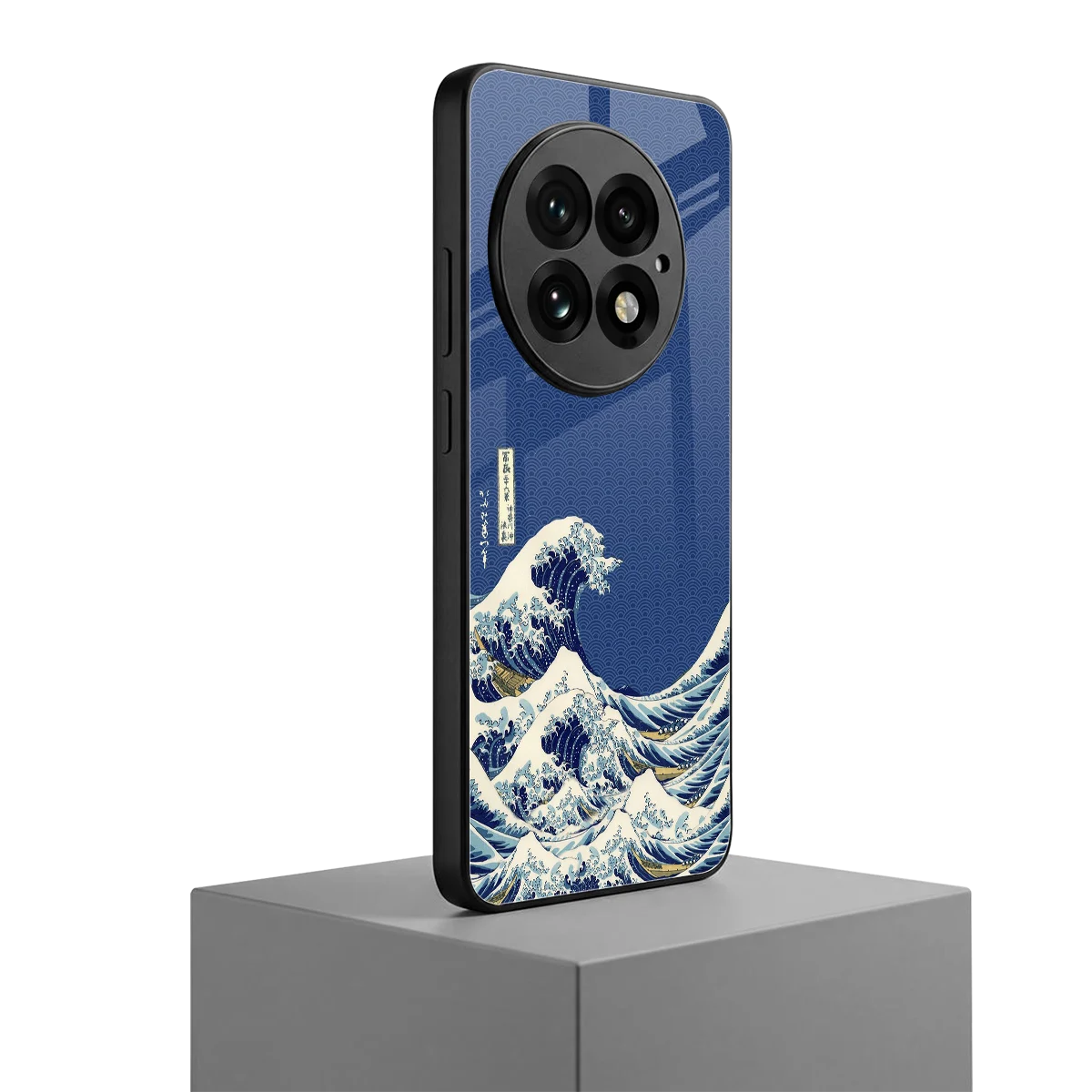 Waves oneplus 13 mobile cover | shockproof glass phone case