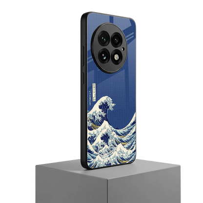 Waves oneplus 13 mobile cover | shockproof glass phone case