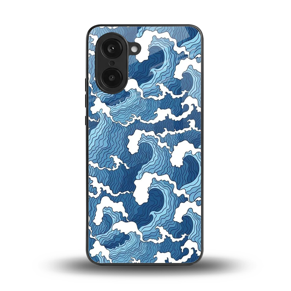 Waves Art back phone cover | glass case for oneplus nord ce5 5g