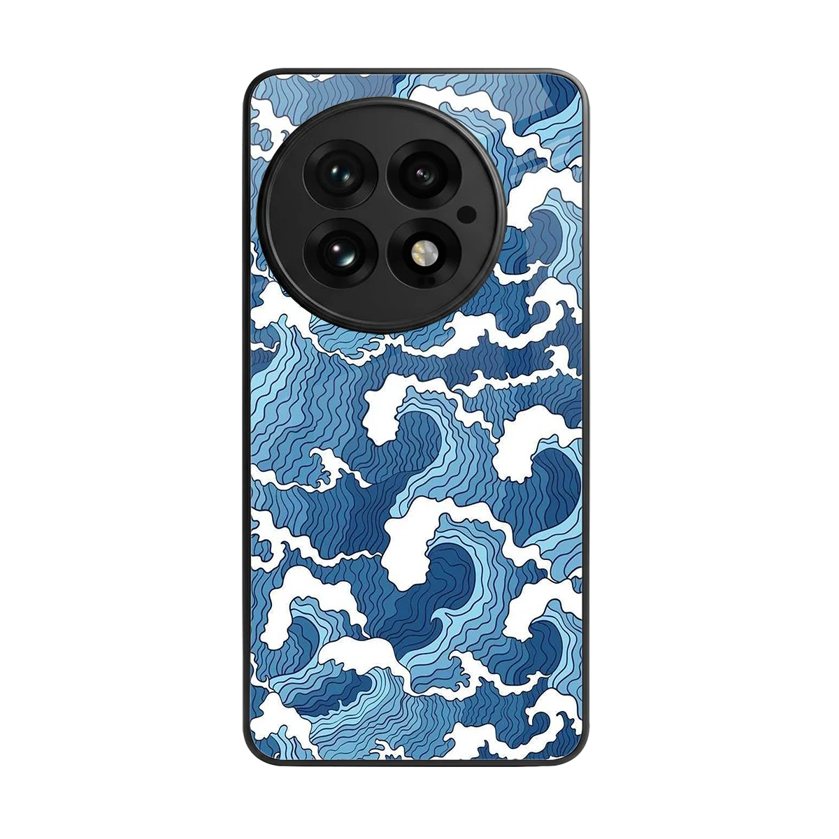 Waves Art back phone cover | glass case for oneplus 13