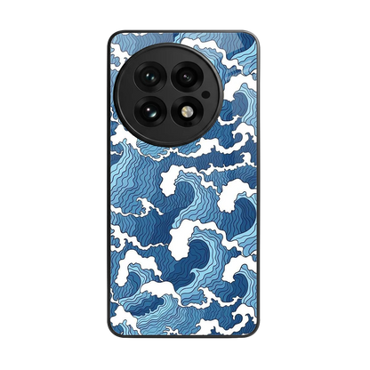 Waves Art back phone cover | glass case for oneplus 13