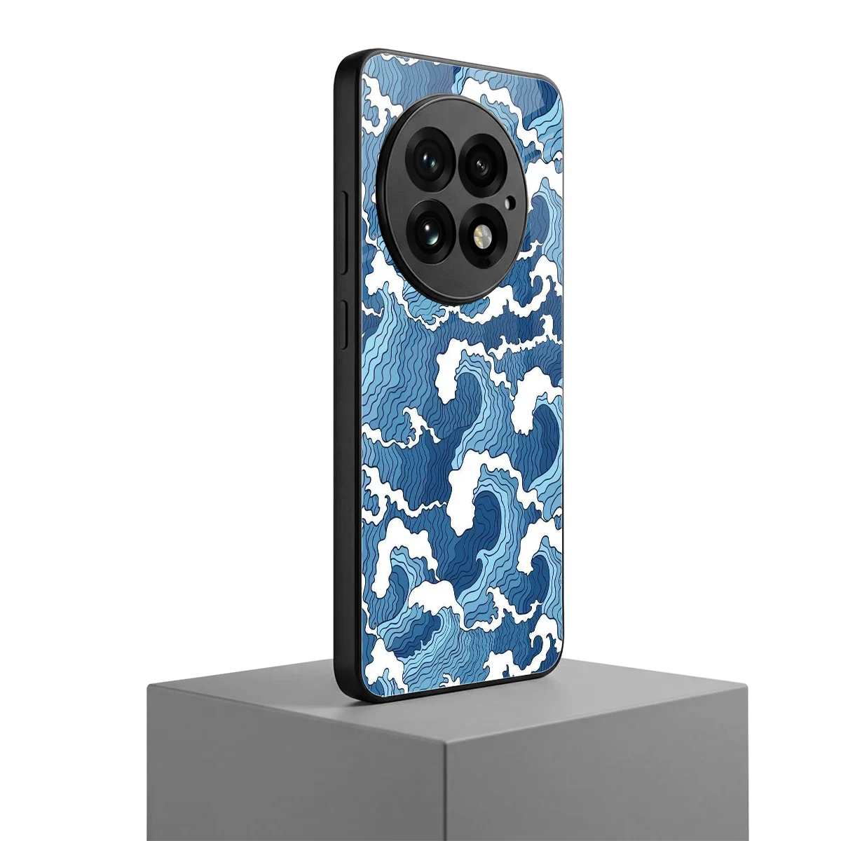 Waves Art oneplus 13 mobile cover | shockproof glass phone case