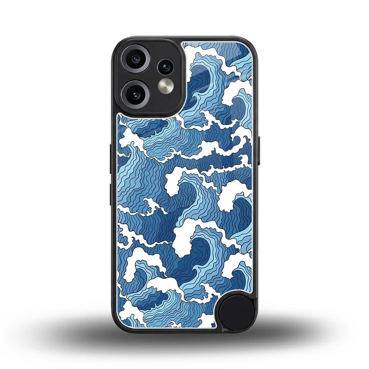 Waves Art back phone cover | glass case for cmf nothing phone 2 pro