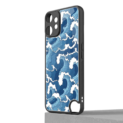 Waves Art cmf nothing phone 2 pro mobile cover | shockproof glass phone case