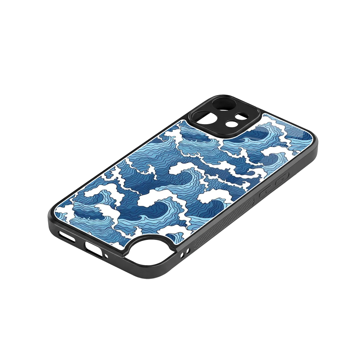Waves Art stylish phone case for cmf nothing phone 2 pro | glossy glass and slim fit