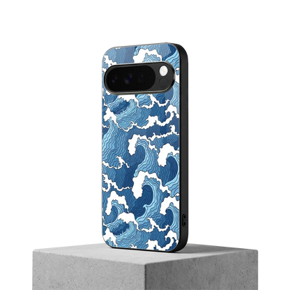 Waves Art google pixel 10 pro xl mobile cover | shockproof glass phone case