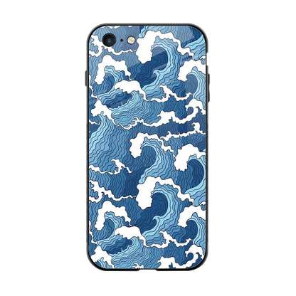 Waves Art back phone cover | glass case for iphone 6