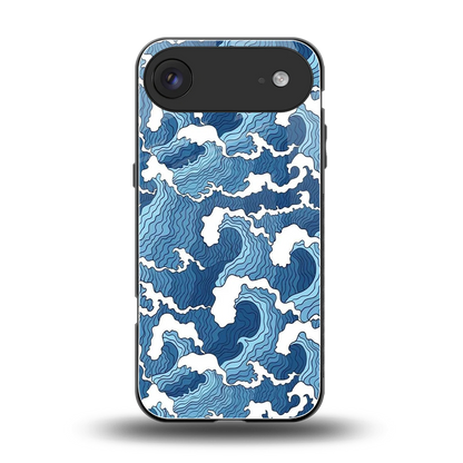 Waves Art back phone cover | glass case for iphone air