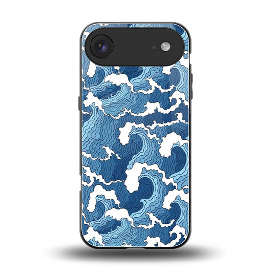Waves Art back phone cover | glass case for iphone air