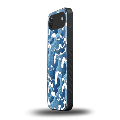 Waves Art iphone air mobile cover | shockproof glass phone case