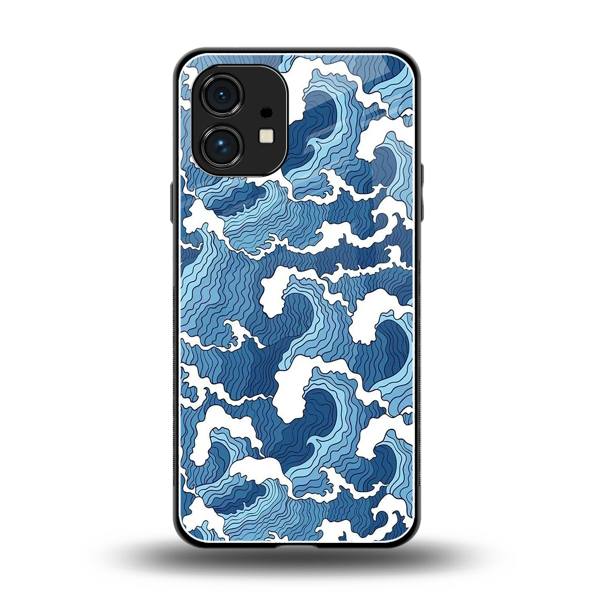 Waves Art back phone cover | glass case for nothing phone 1