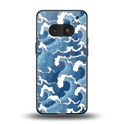 Waves Art back phone cover | glass case for nothing phone 2a