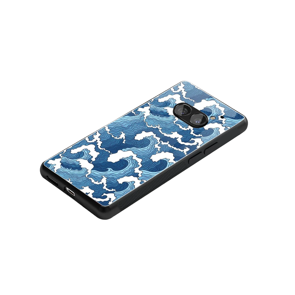 Waves Art stylish phone case for nothing phone 2a | glossy glass and slim fit