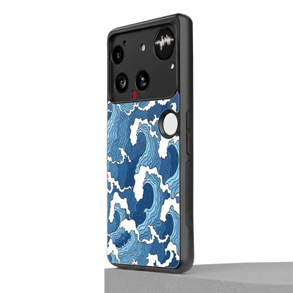Waves Art nothing phone 3 mobile cover | shockproof glass phone case