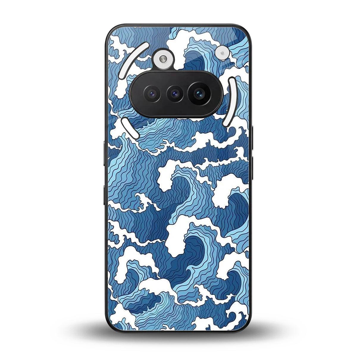 Waves Art back phone cover | glass case for nothing phone 3a