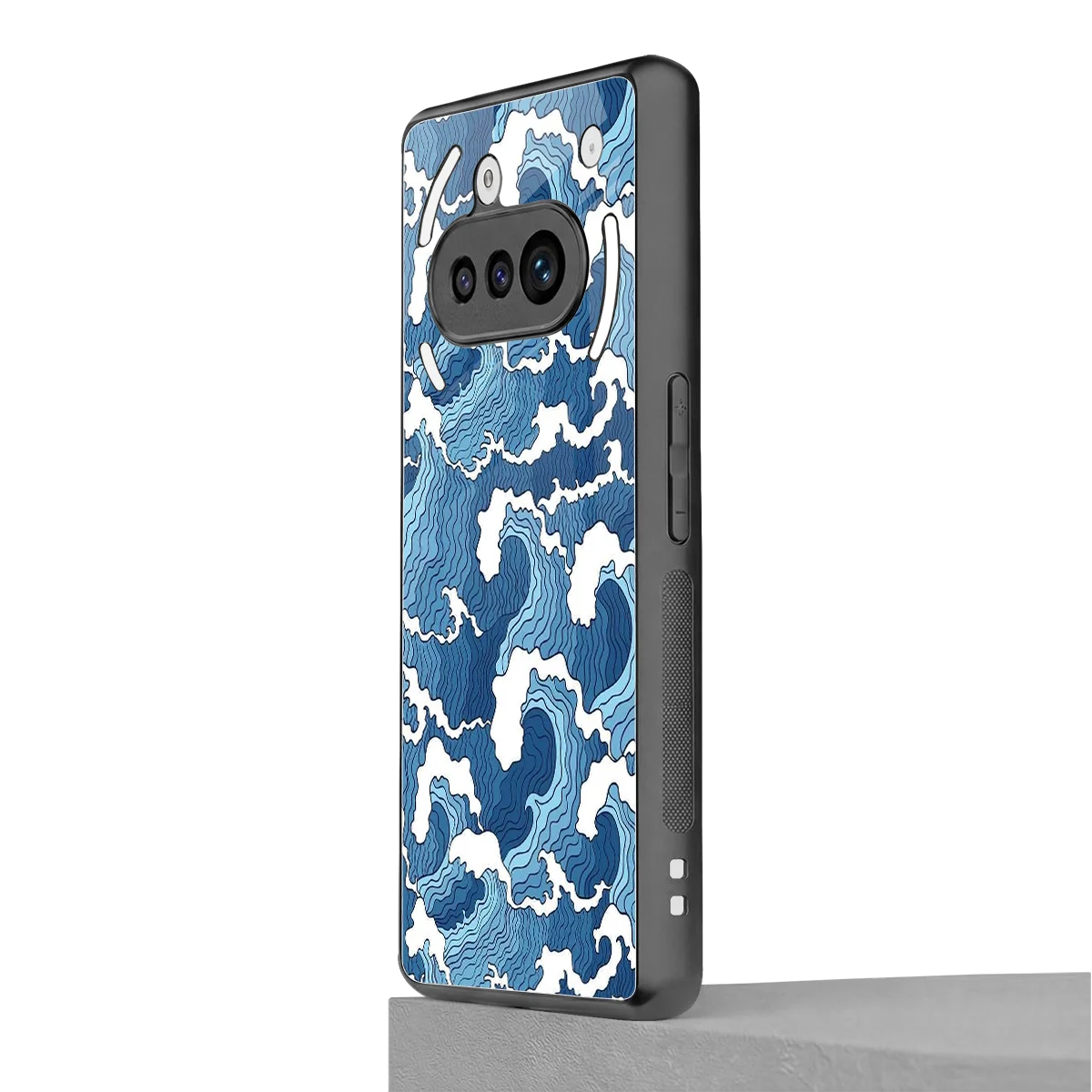 Waves Art nothing phone 3a mobile cover | shockproof glass phone case