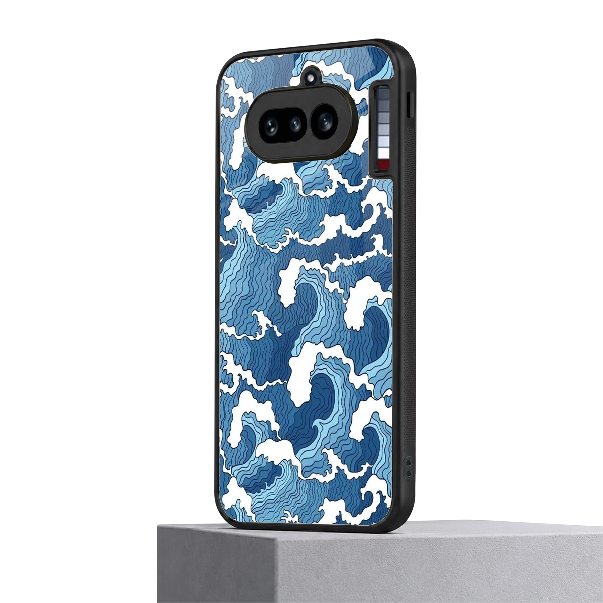 Waves Art nothing phone 4a mobile cover | shockproof glass phone case