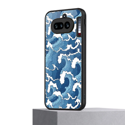 Waves Art nothing phone 4a mobile cover | shockproof glass phone case