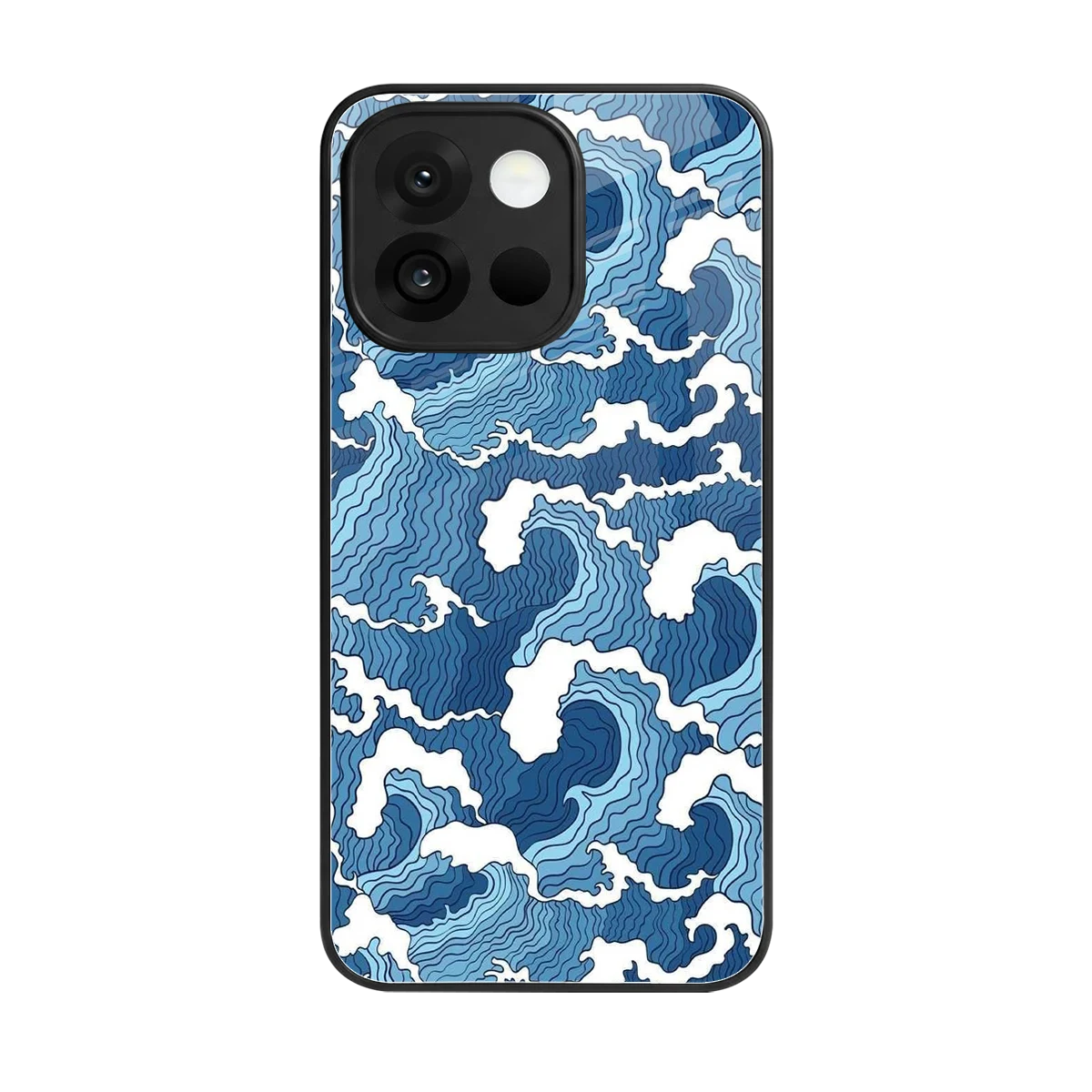 Waves Art back phone cover | glass case for oneplus 13s